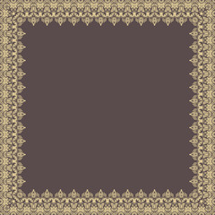 Floral Vector Fine Frame