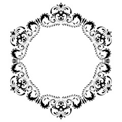 Decorative square frame vintage style for greeting, invitation, announcement