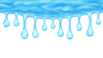 Flowing or hanging seamless repeatable opaque drops