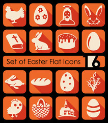 Set of easter icons