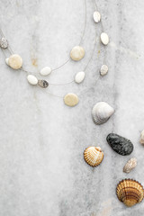 Necklace with shells