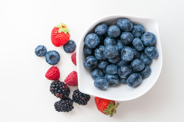 blueberries raspberries strawberries blackberries