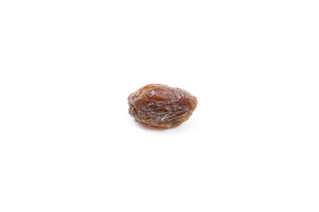 Rasins on white background