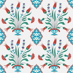 Traditional turkish tile design - 119338113