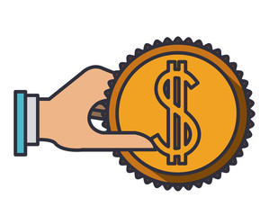 coin money isolated icon vector illustration design