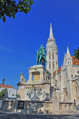 Fototapeta na wymiar Saint Matthew church in Budapest, Hungary