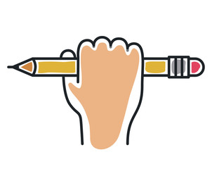 pencil tool office isolated icon vector illustration design