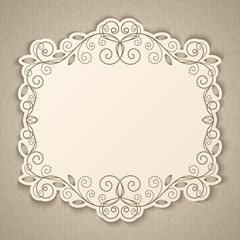 Vintage calligraphy frame