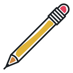 pencil tool office isolated icon vector illustration design