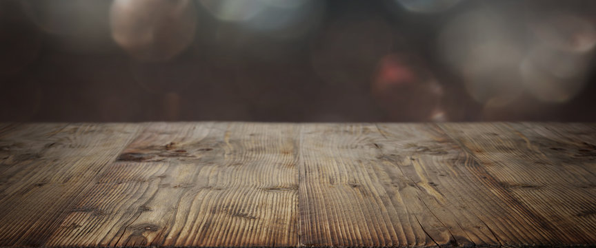 Rustic wooden table background