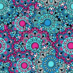 Seamless pattern. Vintage decorative elements.