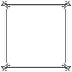 elegant frame decoration isolated vector illustration design