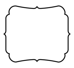 Obraz premium elegant frame decoration isolated vector illustration design