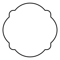 elegant frame decoration isolated vector illustration design