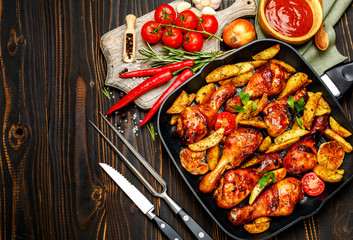 roasted chicken legs with herbs