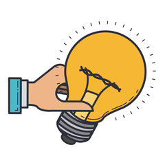 bulb light isolated icon vector illustration design