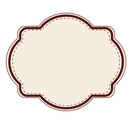 elegant frame decoration isolated vector illustration design