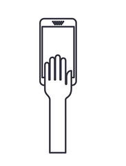 smartphone technology isolated icon vector illustration design