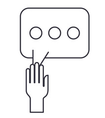 speech bubble message isolated icon vector illustration design