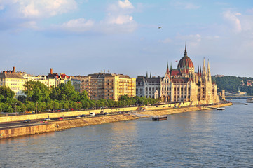 Fototapeta premium Panorama of Budapest city, Hungary