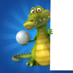 Fototapeta premium Fun crocodile