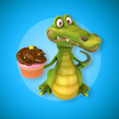 Fototapeta premium Fun crocodile