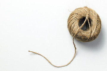Skein of hemp rope