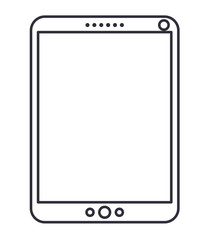 tablet technology isolated icon vector illustration design