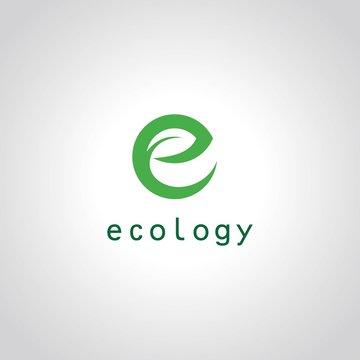 Round Letter E Ecology Logo