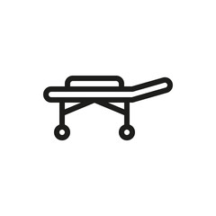 Stretchers silhouette isolated on white background