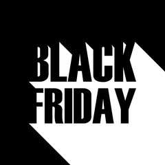 Black Friday sale banner for business, promotion and advertising. Vector illustration.