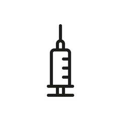 Syringe Icon isolated on white background