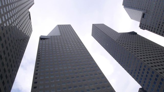 Commercial Skyscraper Buildings in Big Metropolis City