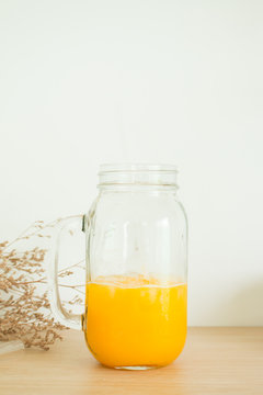 Orange juice soda drink