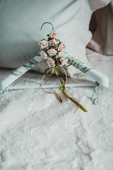 Wedding details. Bride accessories