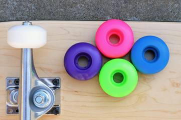 details of skateboard wheels