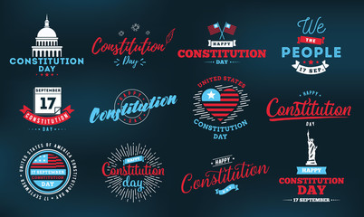 USA constitution day. 17 september.