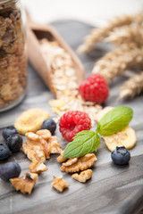 Muesli with berries