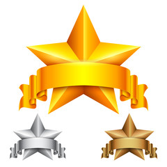 Star Award with Ribbon