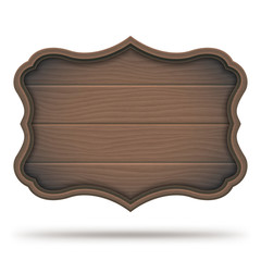 Vintage Wooden Signboard