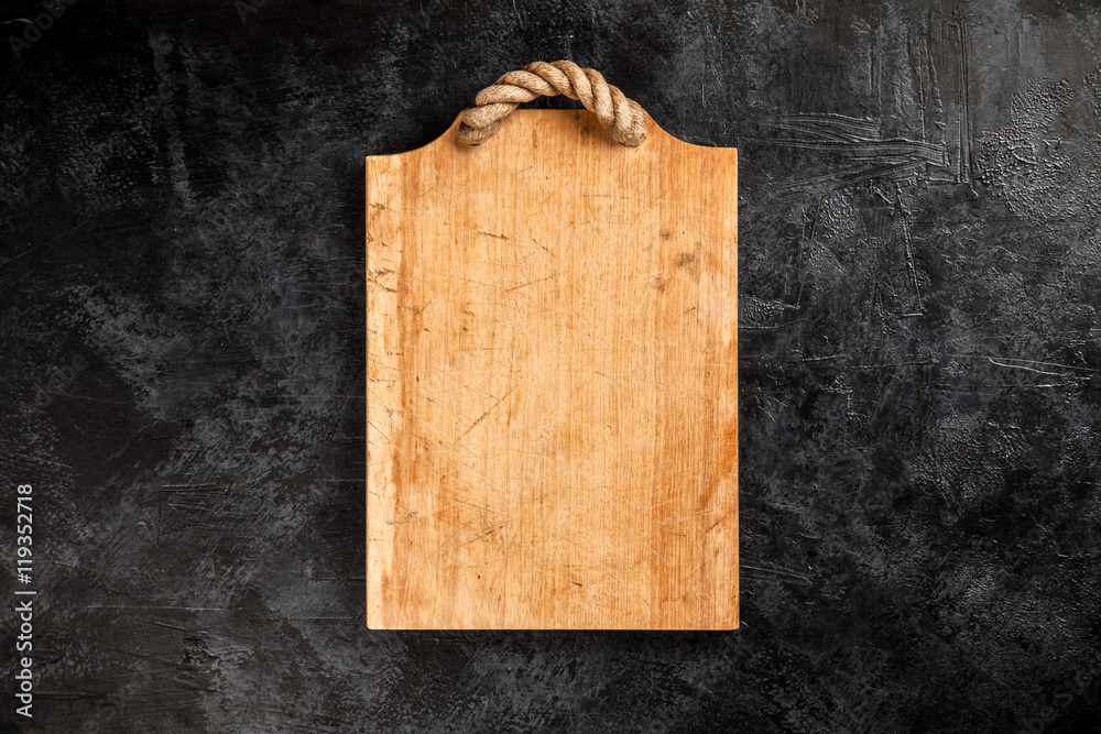 Wall mural Old wooden cutting board