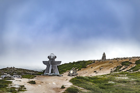 Norway, Nordland, Bodo, Polar circle in summer during polar night