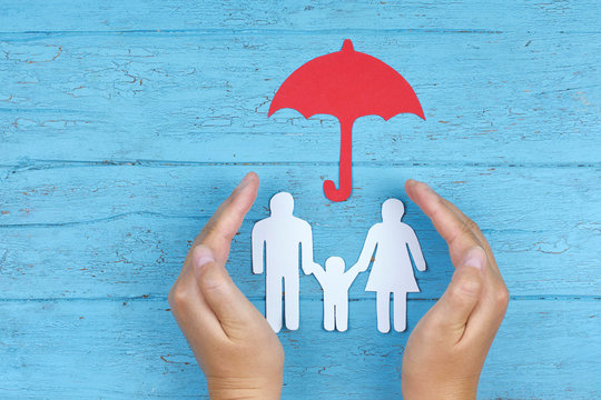 Konzept Schutz und F&uuml;rsorge der Familie