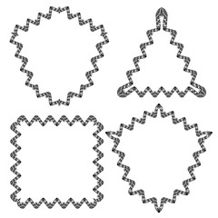 hand drawn doodle frames