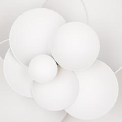 3D rendering of abstract circle background