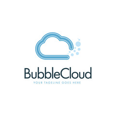 Bubble Cloud Logo Template