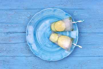 gesunde Erfrischung im Sommer - Gurken_Limetten Eis