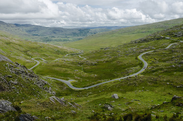 Road leading to the Healy Pass, Ireland, Europe