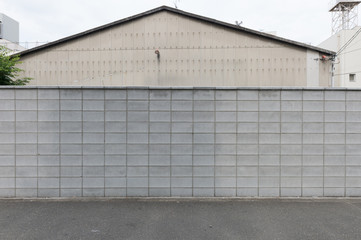 Fototapeta na wymiar Large blank billboard on a street wall, banners with room to add your own text