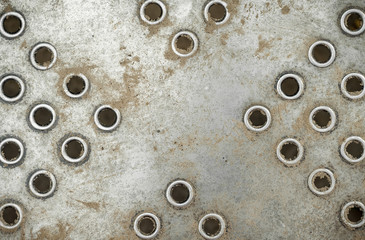 Dirty metal texture with holes